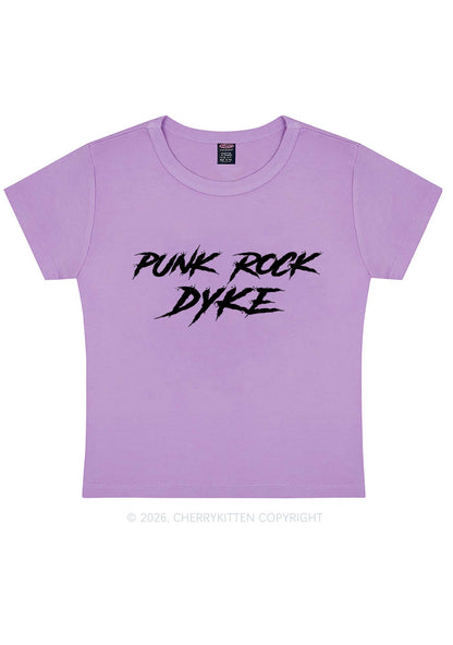 Punk Rock Dyke Pride Y2K Baby Tee Cherrykitten