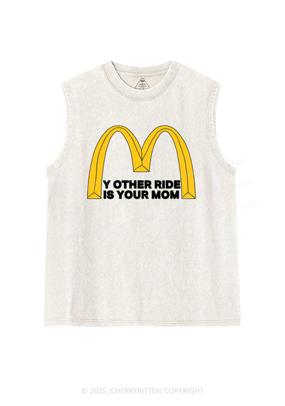 Ride Your Mom Y2K Washed Muscle Tank Cherrykitten