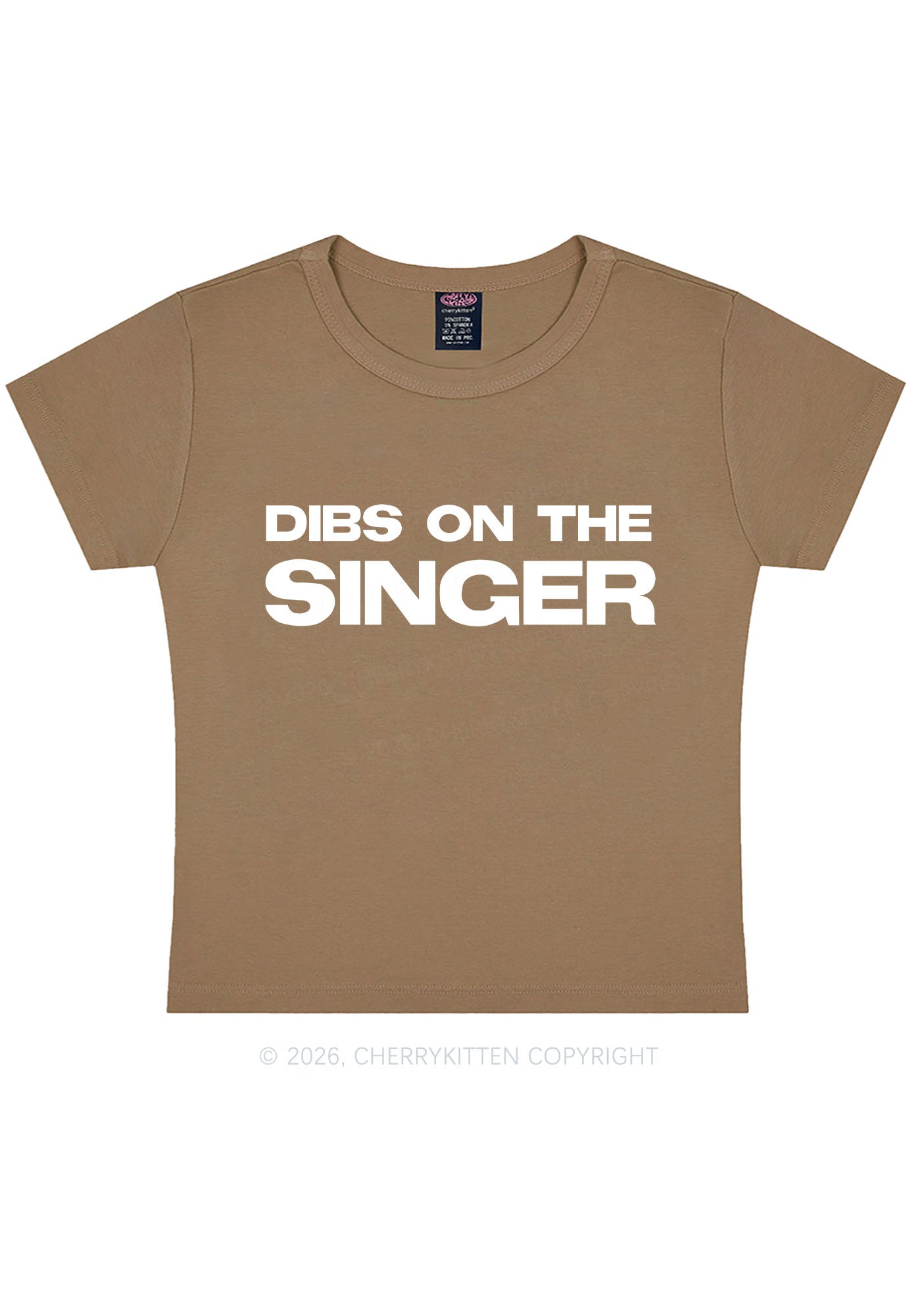 Dibs On The Singer Y2K Baby Tee Cherrykitten