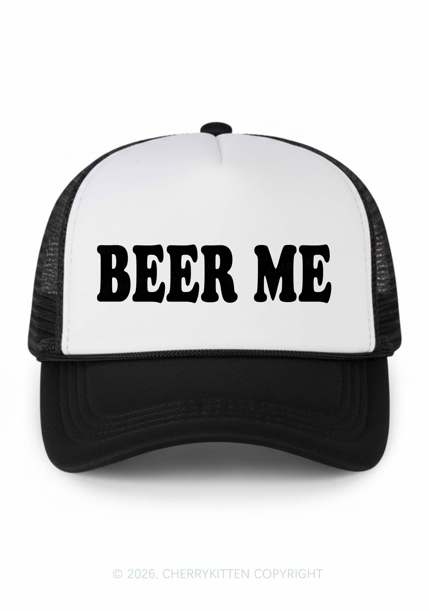 Beer Me Y2K Colorblock Trucker Hat Cherrykitten