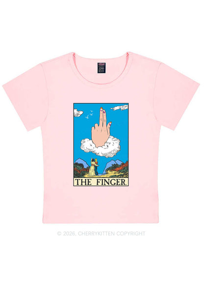 The Lesbians Finger Pride Y2K Baby Tee Cherrykitten