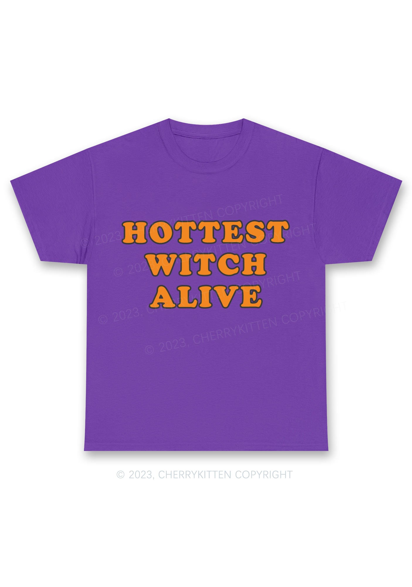 Hottest Witch Alive Halloween Chunky Shirt Cherrykitten