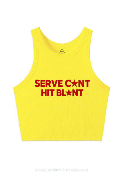 Serve Cxxt Hit Blunt Y2K Crop Tank Top Cherrykitten