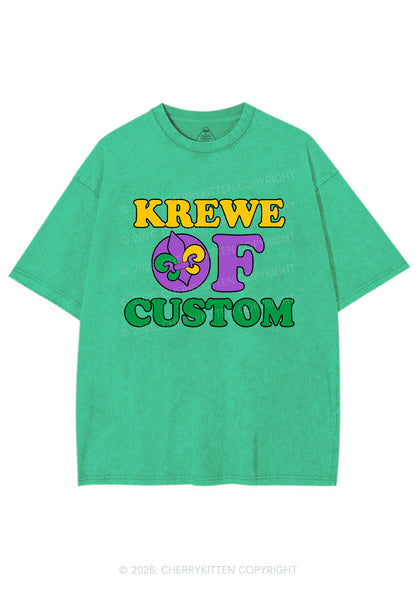 Krewe Of Custom Y2K Shirts Washed Tee Cherrykitten