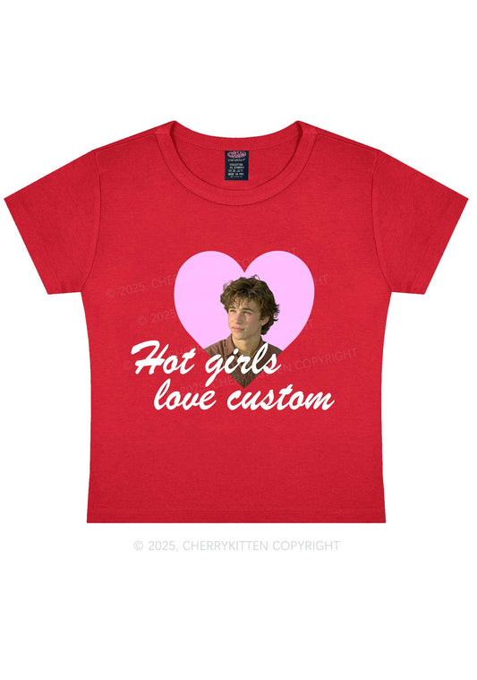 Custom Hot Girl Love Y2K Baby Tee Cherrykitten