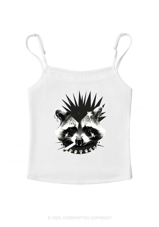 Punk Raccoon Y2K Spaghetti Strap Cami Cherrykitten