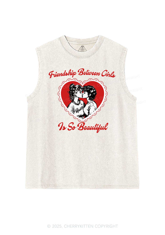 Friendship Between Girls Pride Y2K Washed Muscle Tank Cherrykitten