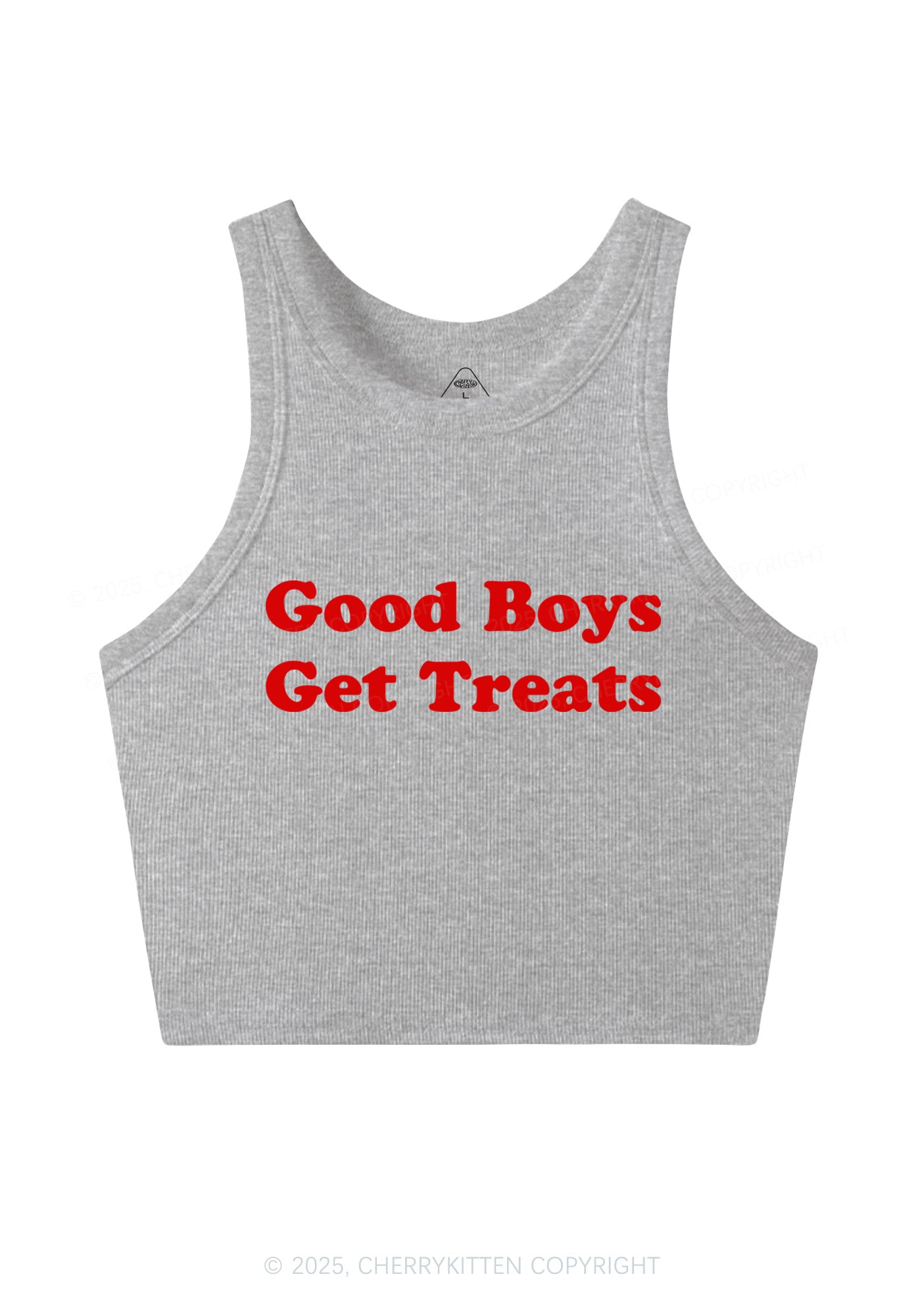 Good Boys Get Treats Y2K Crop Tank Top Cherrykitten