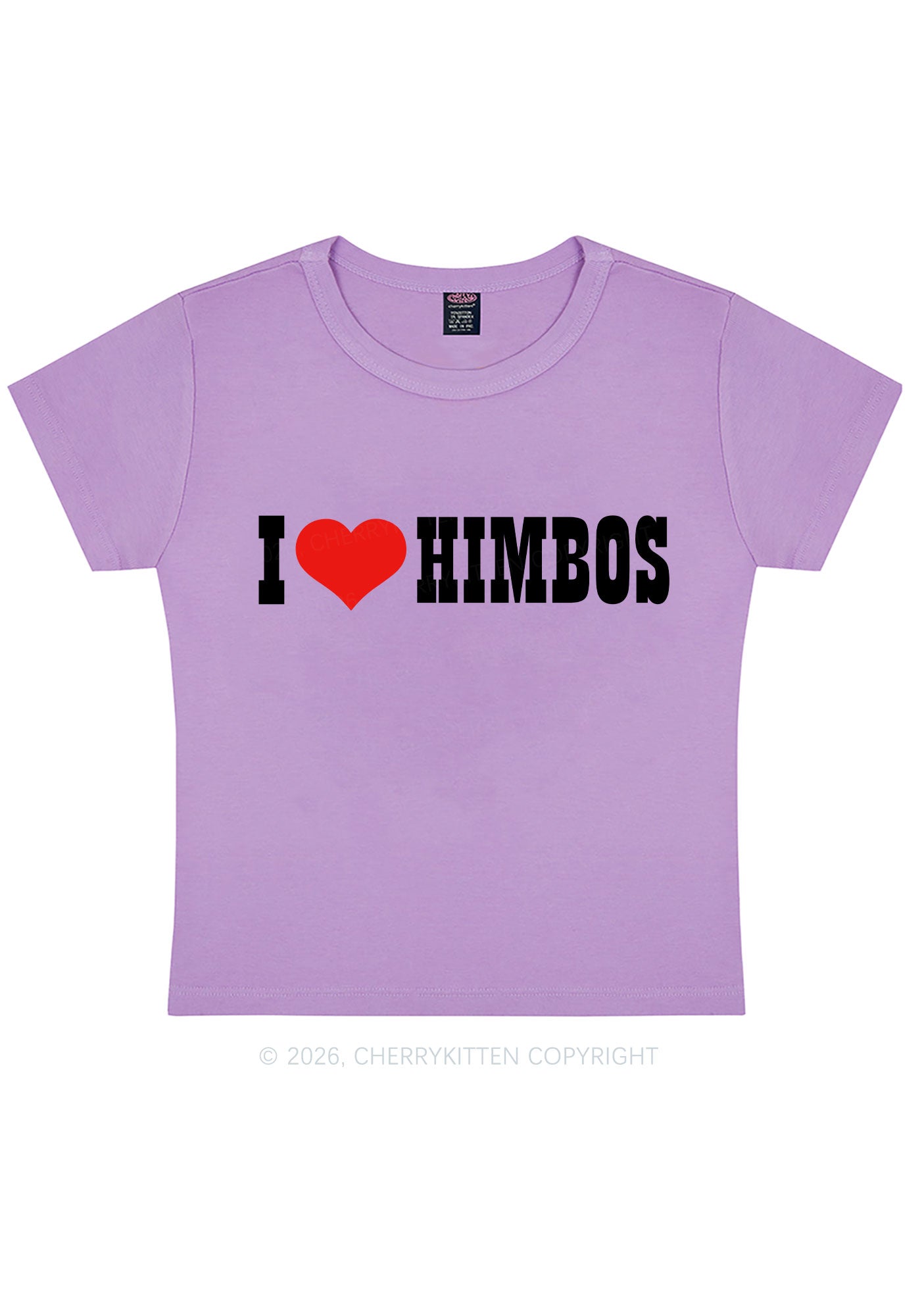 I Love Himbos Y2K Baby Tee Cherrykitten