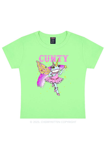 Cxxty Fairy Frog Y2K Baby Tee Cherrykitten