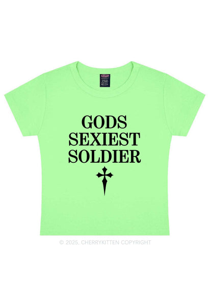 Gods Soldier Y2K Baby Tee Cherrykitten