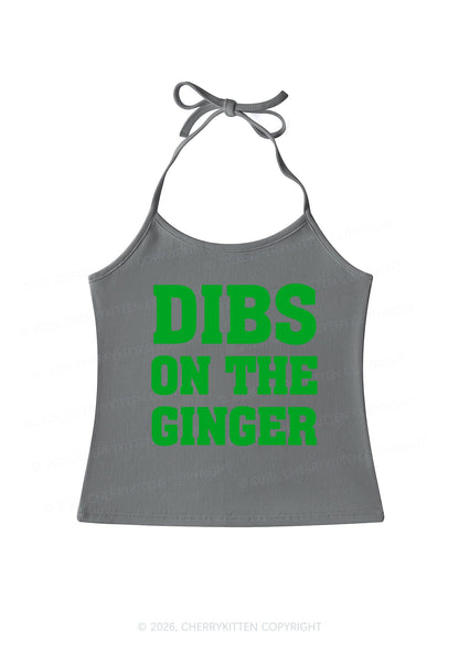 Dibs On The Ginger St Patricks Y2K Halter Neck Cami Cherrykitten