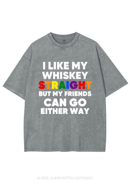 I Like Straight Pride Y2K Shirts Washed Tee Cherrykitten