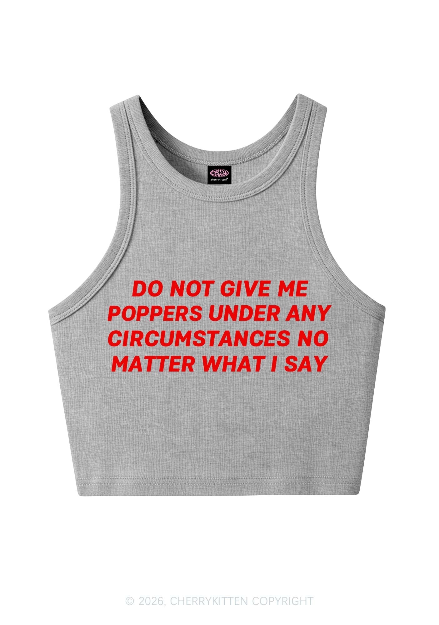 Do Not Give Me Pxppers Y2K Crop Tank Top Cherrykitten