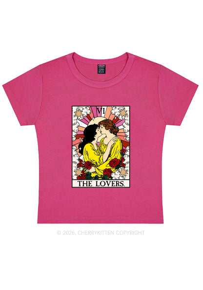 Kissing Lesbians Pride Y2K Baby Tee Cherrykitten