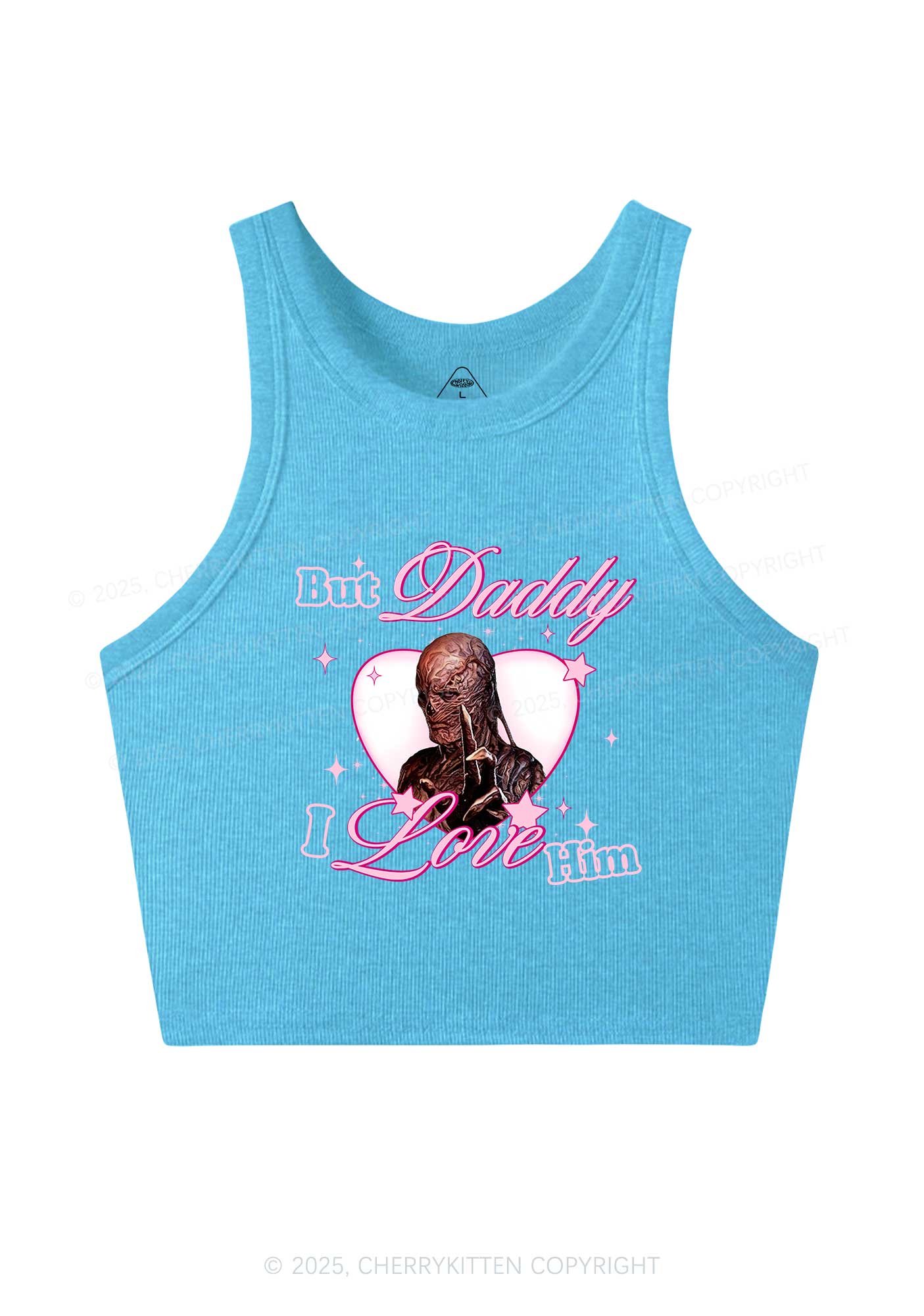 Daddy I Love VN Y2K Crop Tank Top Cherrykitten