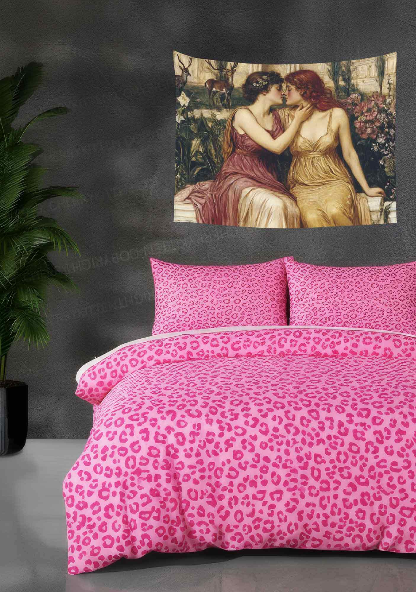 Lesbian Girlfriend Flag Y2K Tapestry Cherrykitten