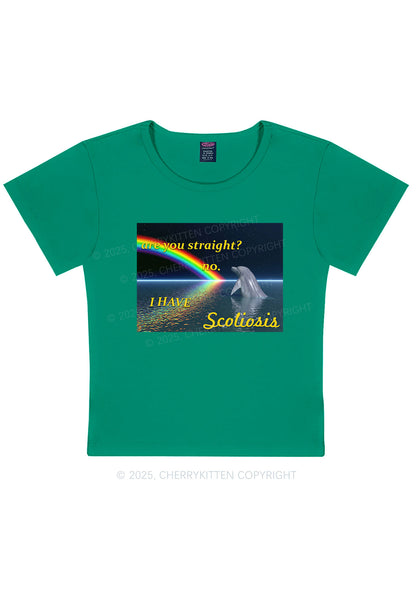 I Have Scoliosis Pride Y2K Baby Tee Cherrykitten