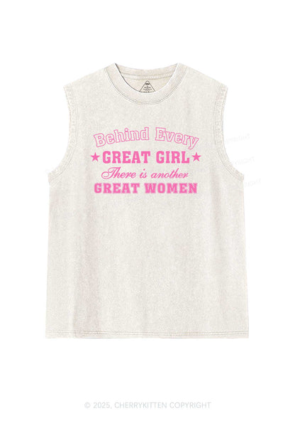 Great Girl Great Women Pride Y2K Washed Muscle Tank Cherrykitten