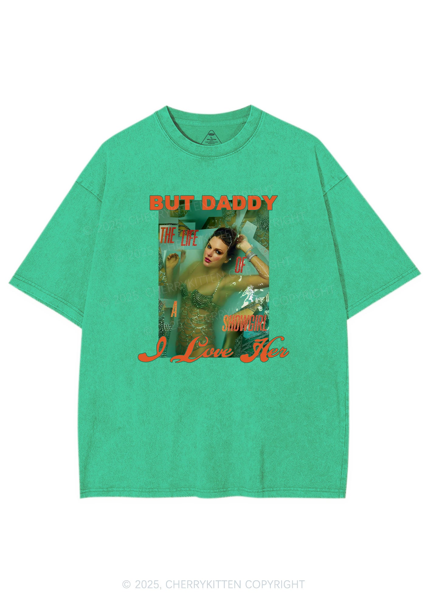 But Daddy Love TS Y2K Shirts Washed Tee Cherrykitten