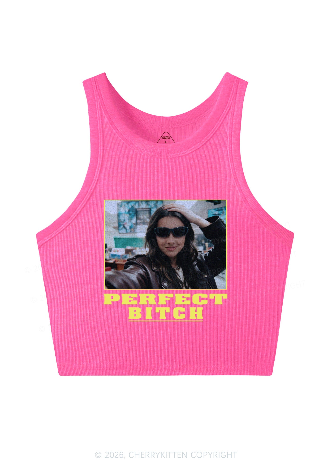 Custom Perfect Bxxch Y2K Crop Tank Top Cherrykitten