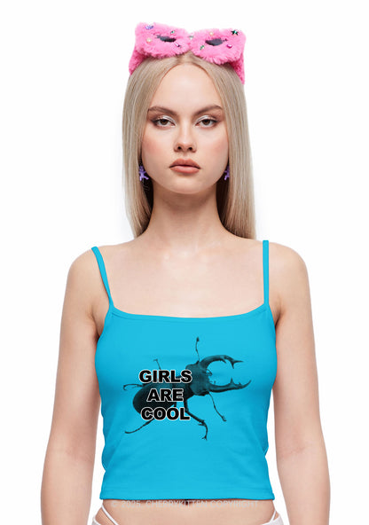 Beetle Girls Are Cool Y2K Spaghetti Strap Cami Cherrykitten