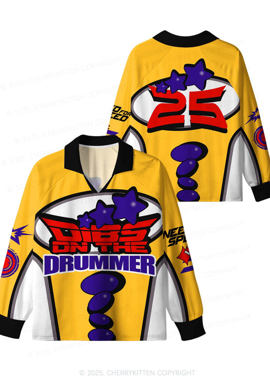 Custom Dibs On The Drummer Y2K Sport Long Sleeve Jersey Shirts Cherrykitten