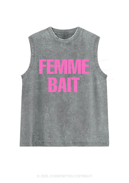Femme Bait Pride Y2K Washed Muscle Tank Cherrykitten