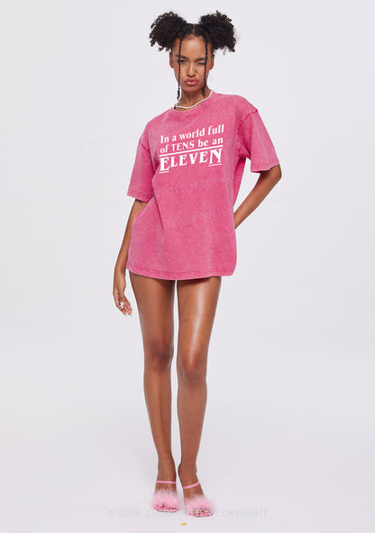 Be An Eleven Y2K Shirts Washed Tee Cherrykitten