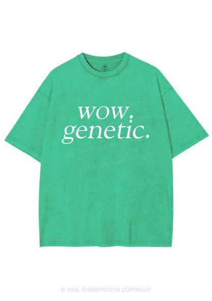 Wow Genetic HR Y2K Shirts Washed Tee Cherrykitten