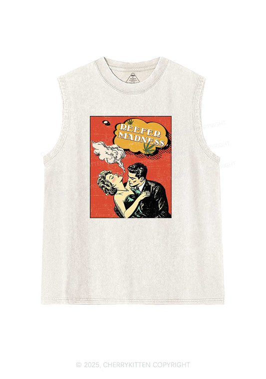 Smoke Madness Y2K Washed Muscle Tank Cherrykitten