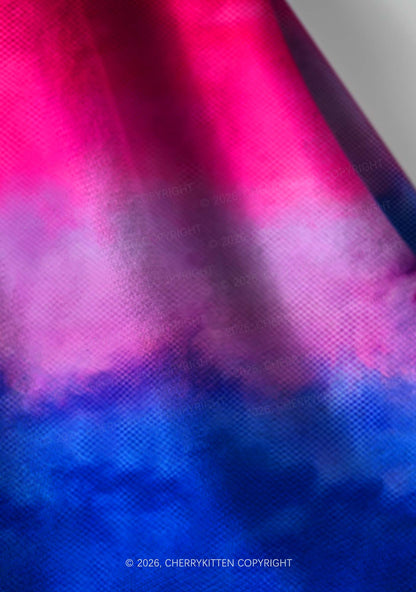Bisexual Flag Pride Y2K Print Headband Cherrykitten