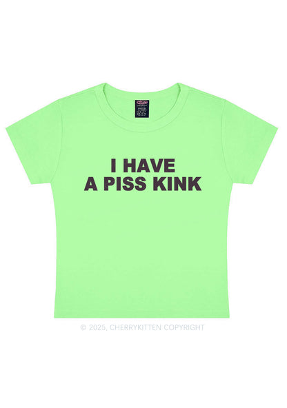 Piss Kink Y2K Baby Tee Cherrykitten
