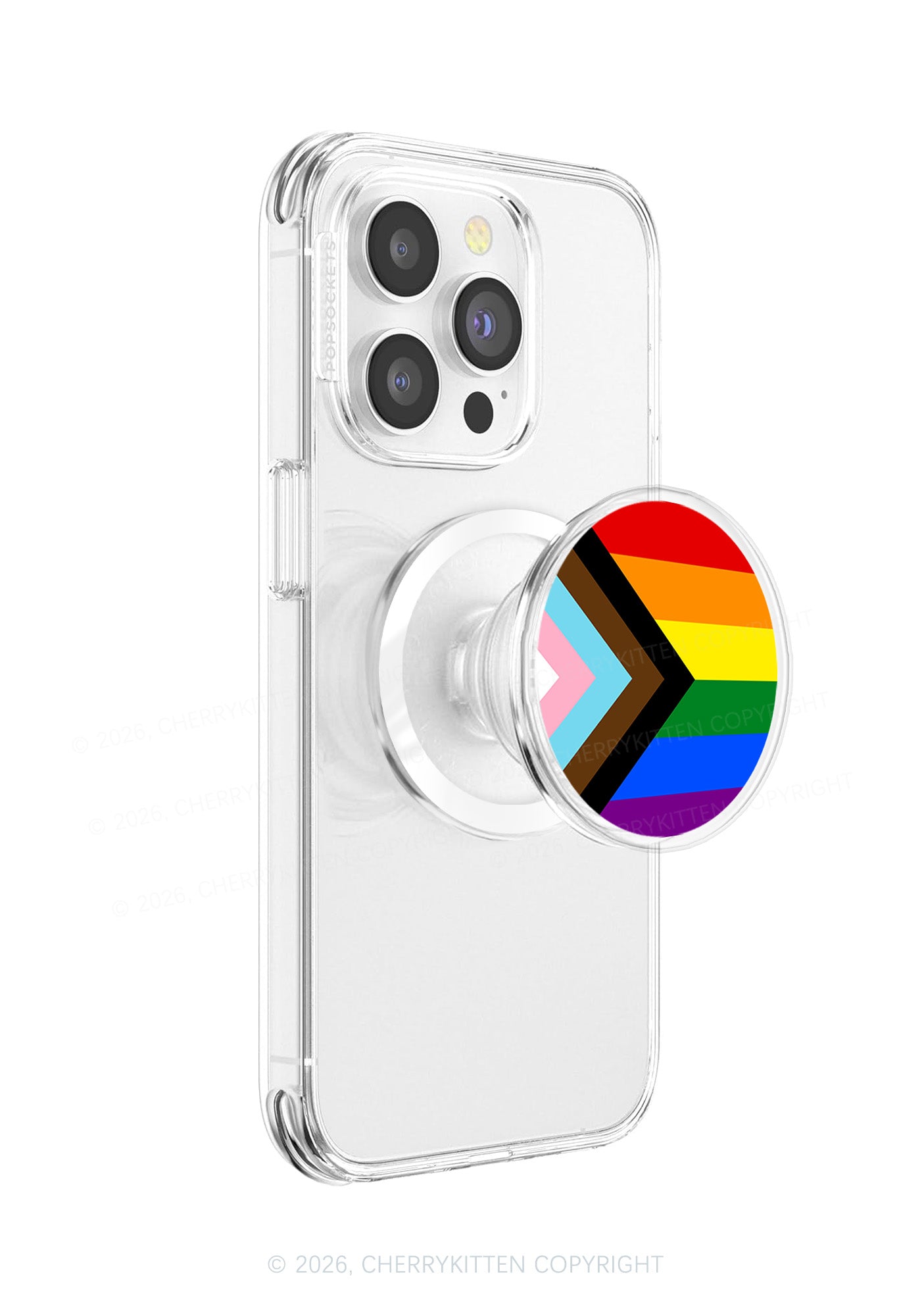 Progress Stripes Pride Y2K Magnetic Phone Grip Holder Cherrykitten