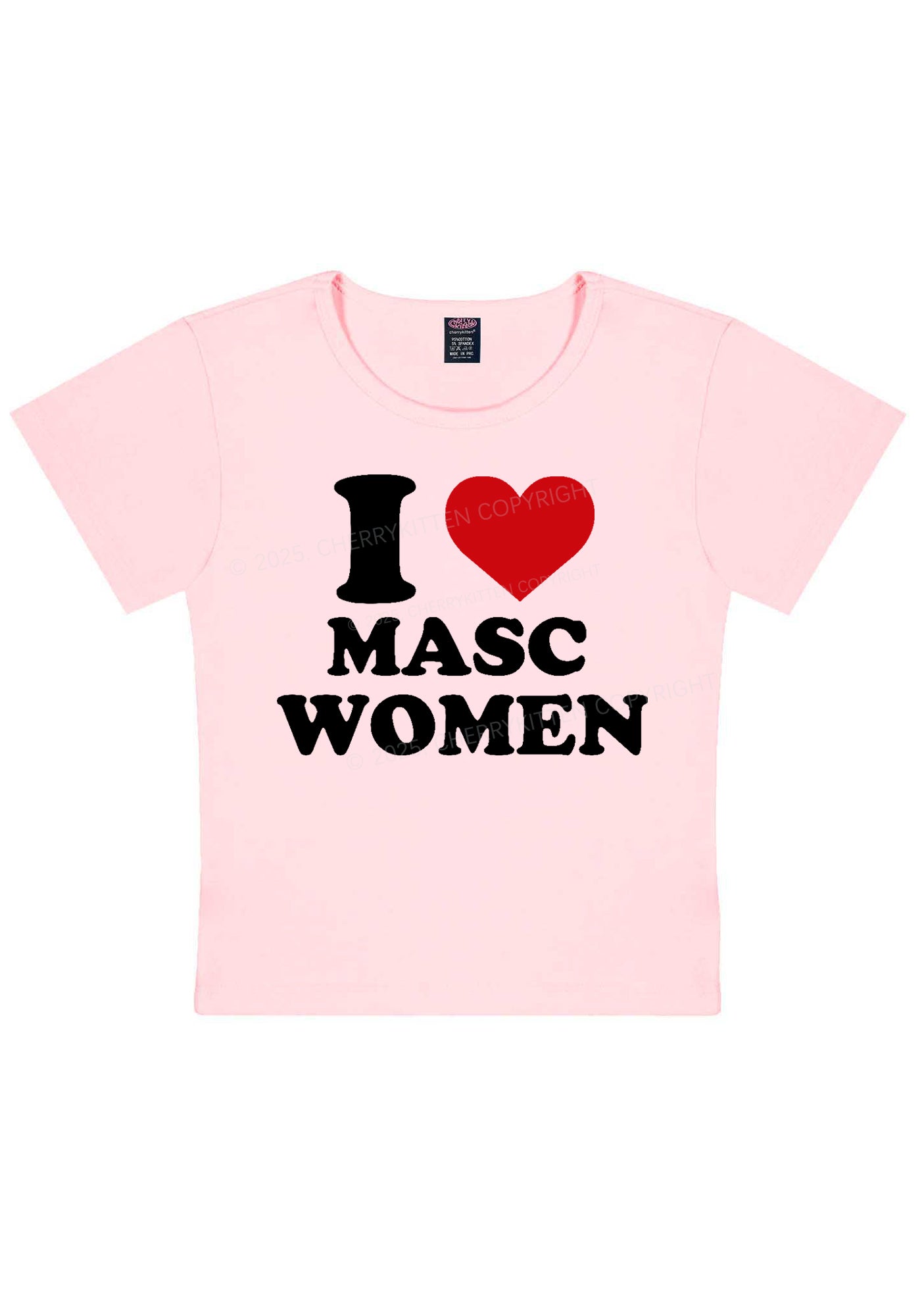 I Love Masc Women Pride Y2K Baby Tee Cherrykitten