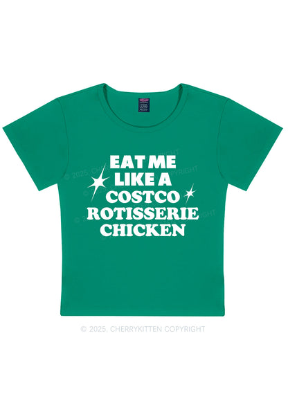 Eat Me Like Chicken Y2K Baby Tee Cherrykitten