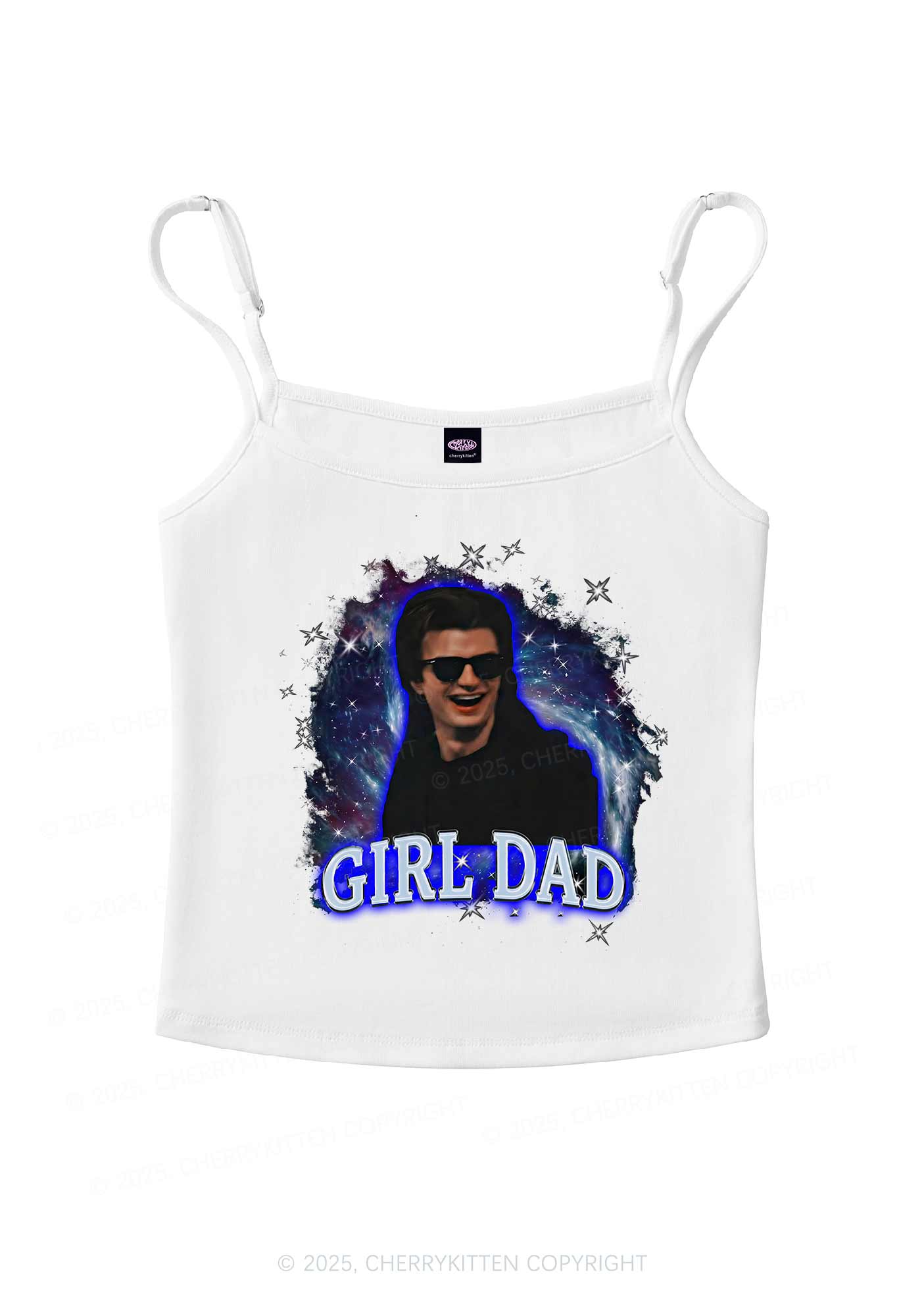 Girl Dad Starry Sky Y2K Spaghetti Strap Cami Cherrykitten