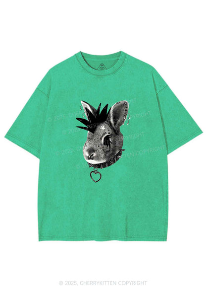 Custom Punk Pet Y2K Shirts Washed Tee Cherrykitten