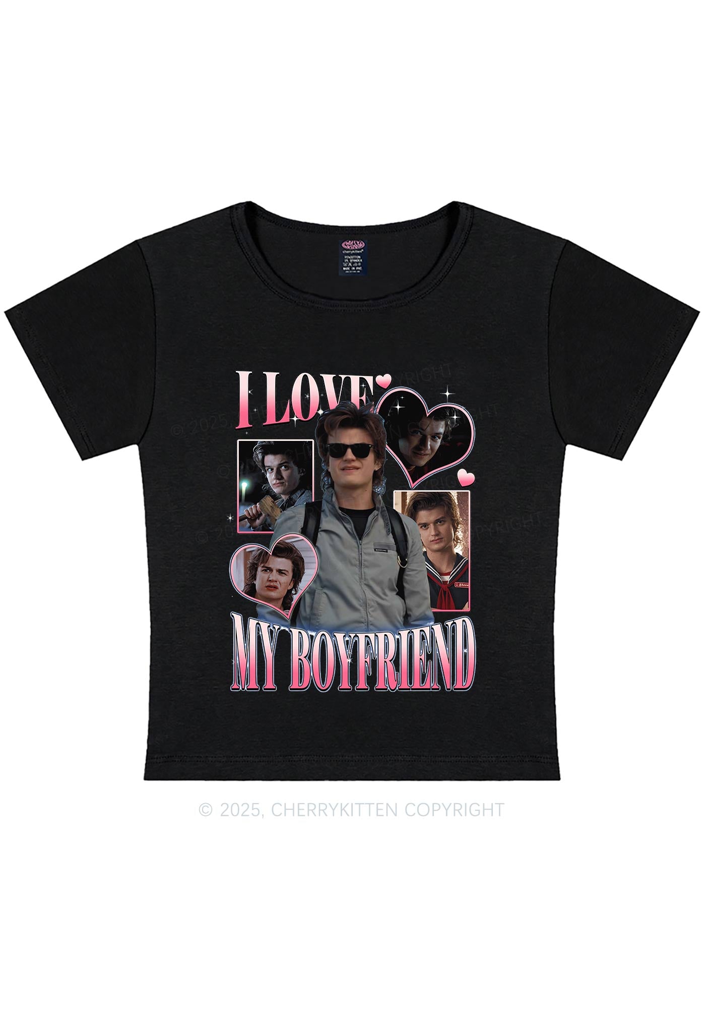 I Love My BF SH Y2K Baby Tee Cherrykitten
