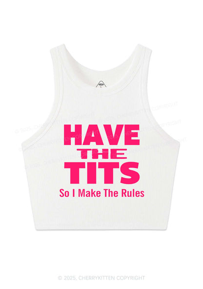 I Make Rules Y2K Crop Tank Top Cherrykitten
