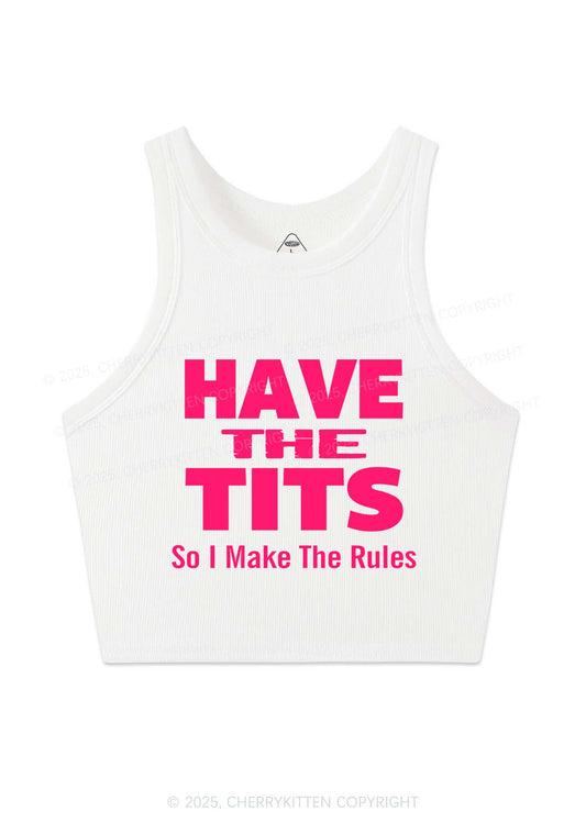 I Make Rules Y2K Crop Tank Top Cherrykitten