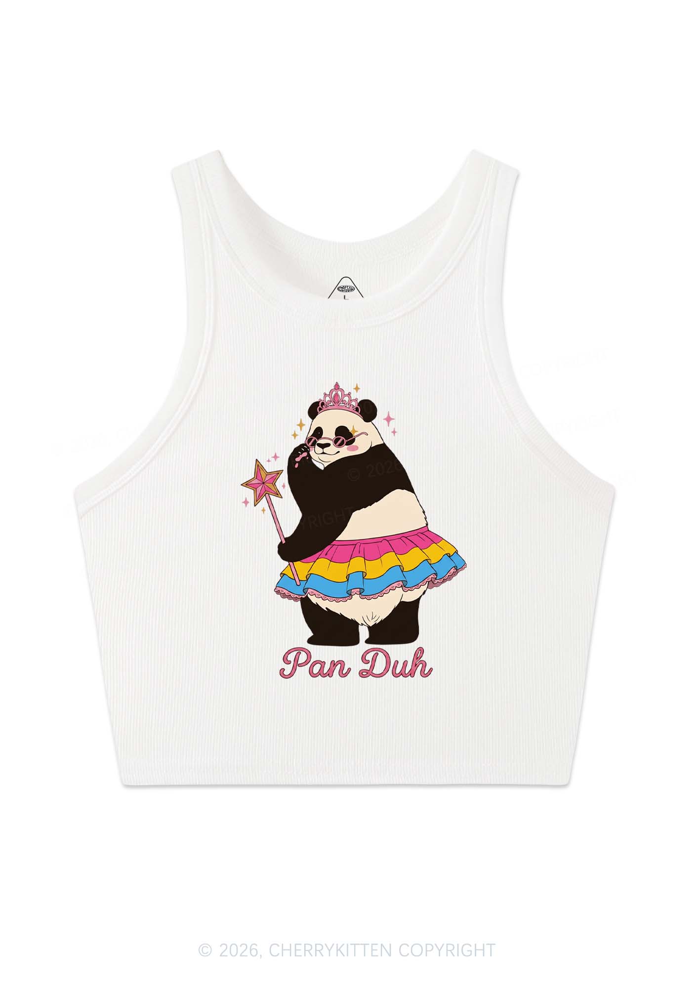 Pan Duh Pride Y2K Crop Tank Top Cherrykitten