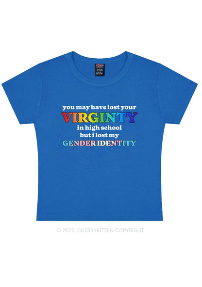 I Lost My Gender Identity Pride Y2K Baby Tee Cherrykitten