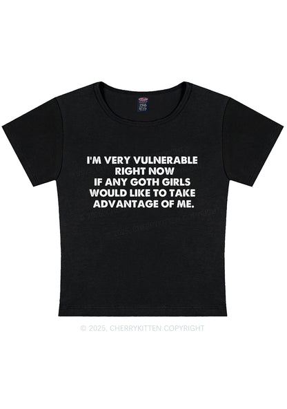 Im Vulnerable Y2K Baby Tee Cherrykitten