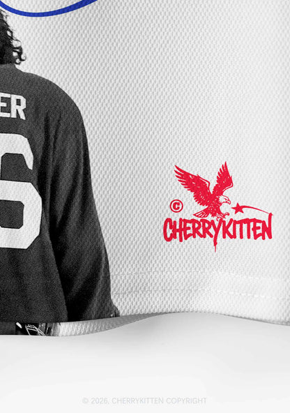 Legend Silhouette JT Y2K Crop Sport Jersey Shirts Cherrykitten
