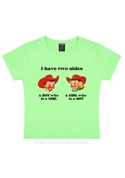 I Have Two Sides Pride Y2K Baby Tee Cherrykitten