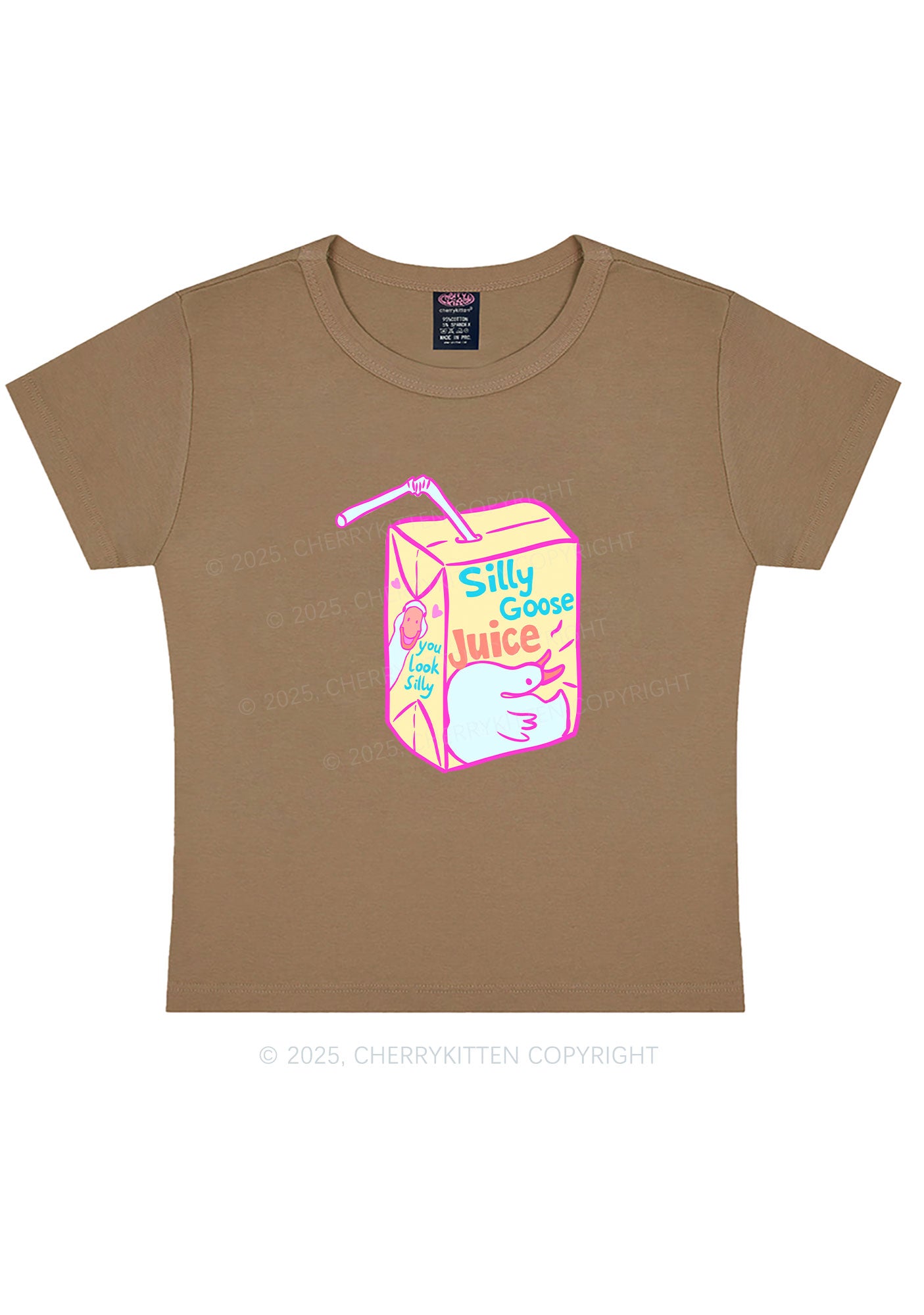 Look Silly Goose Juice Y2K Baby Tee Cherrykitten