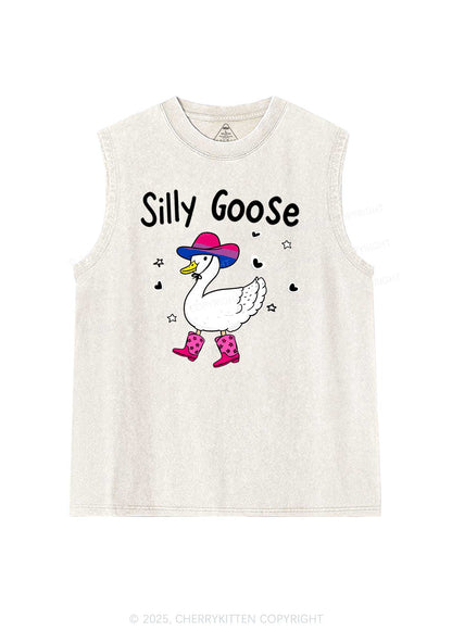 Silly Goose Bisexual Pride Y2K Washed Muscle Tank Cherrykitten