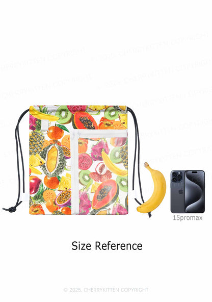 Tropical Fruit Pride Y2K Drawstring Itabag Backpack Cherrykitten