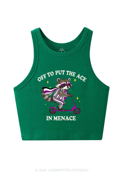 Put The Ace In Menace Pride Y2K Crop Tank Top Cherrykitten